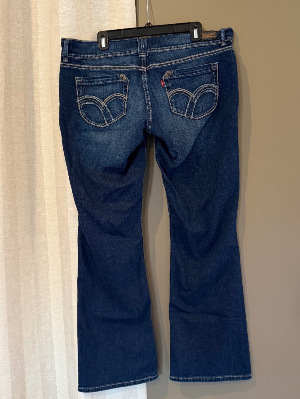 Levi's 524 Too Superlow Y2K Bootcut Blue Jeans, Size 33x32